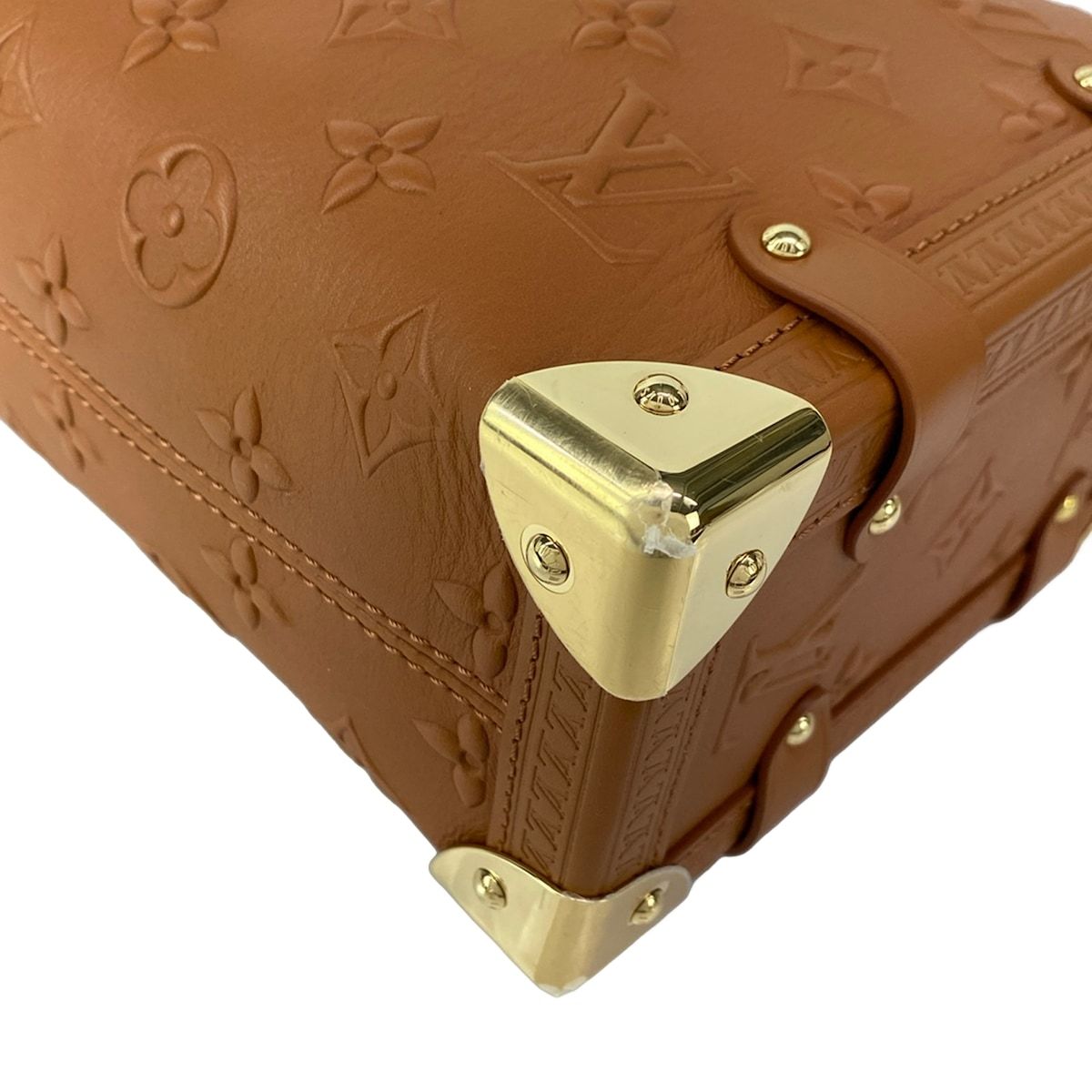 Louis Vuitton Handbag Cruise Collection Side Trunk Tan Leather Cowhide — view 7