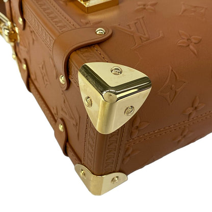 Louis Vuitton Handbag Cruise Collection Side Trunk Tan Leather Cowhide — view 6