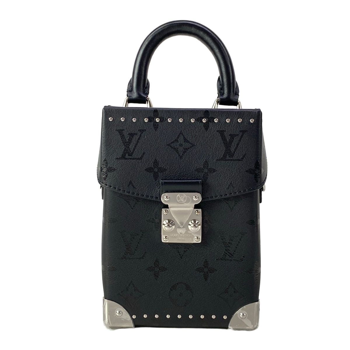 Louis Vuitton Handbag Camera Box Noir Leather Cowhide