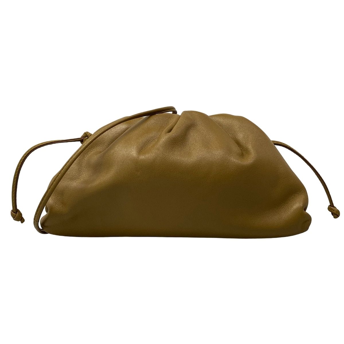 Bottega Veneta Shoulder Bag the Pouch Beige Leather