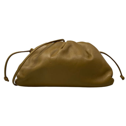 Bottega Veneta Shoulder Bag the Pouch Beige Leather
