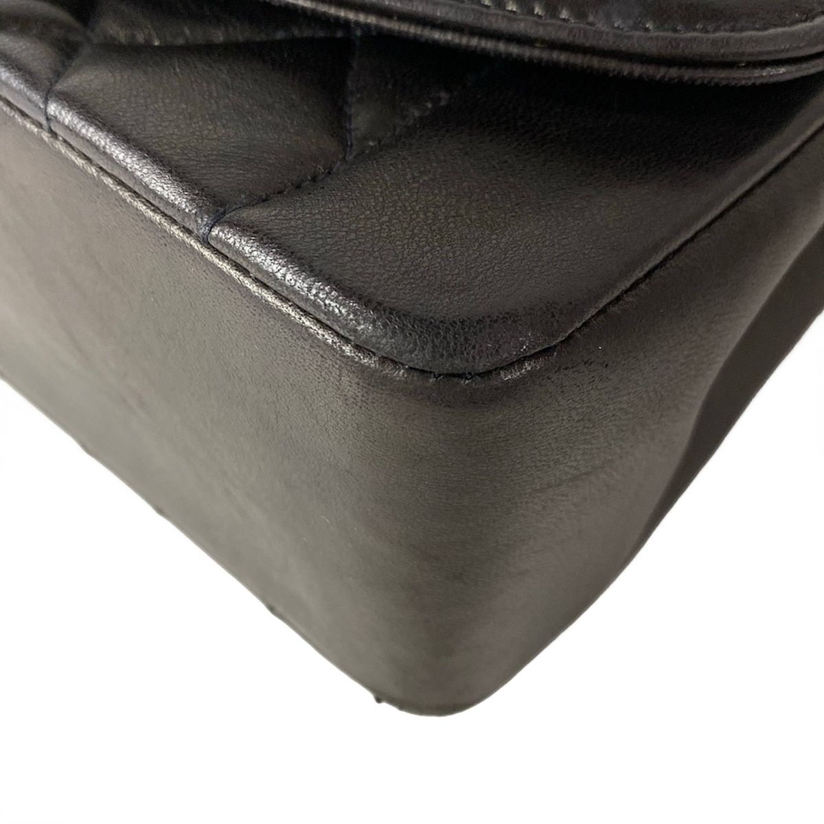 Chanel Shoulder Bag Diana Flap Quilted Black Chain Gold Lambskin — view 7