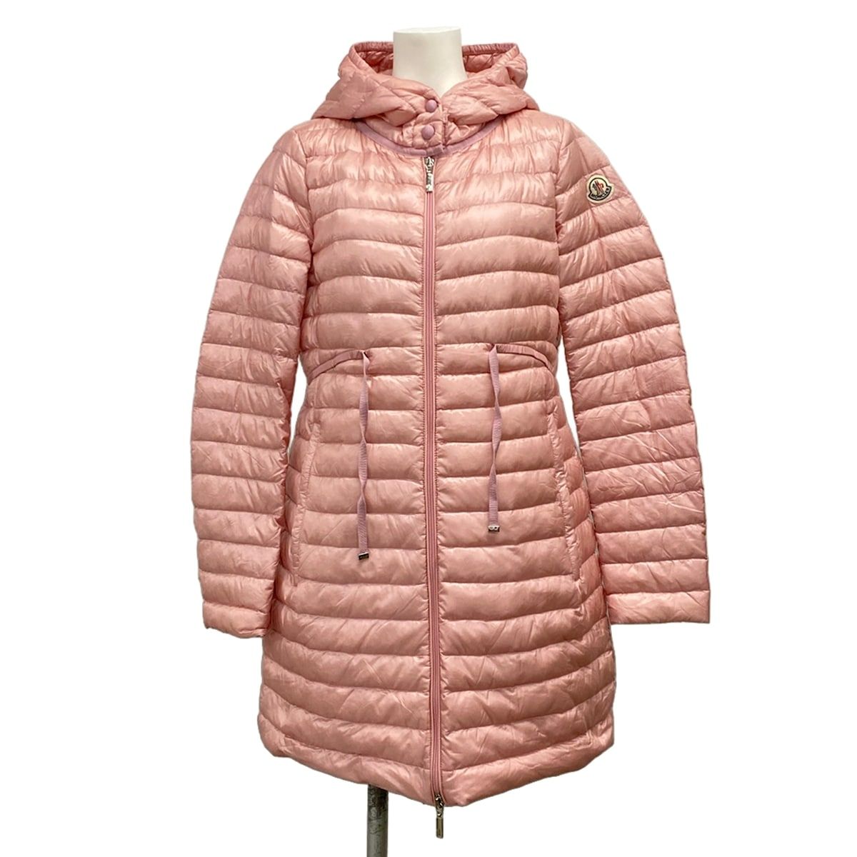 Moncler Down Coat S Barbel Barbell Pink Long Sleeve