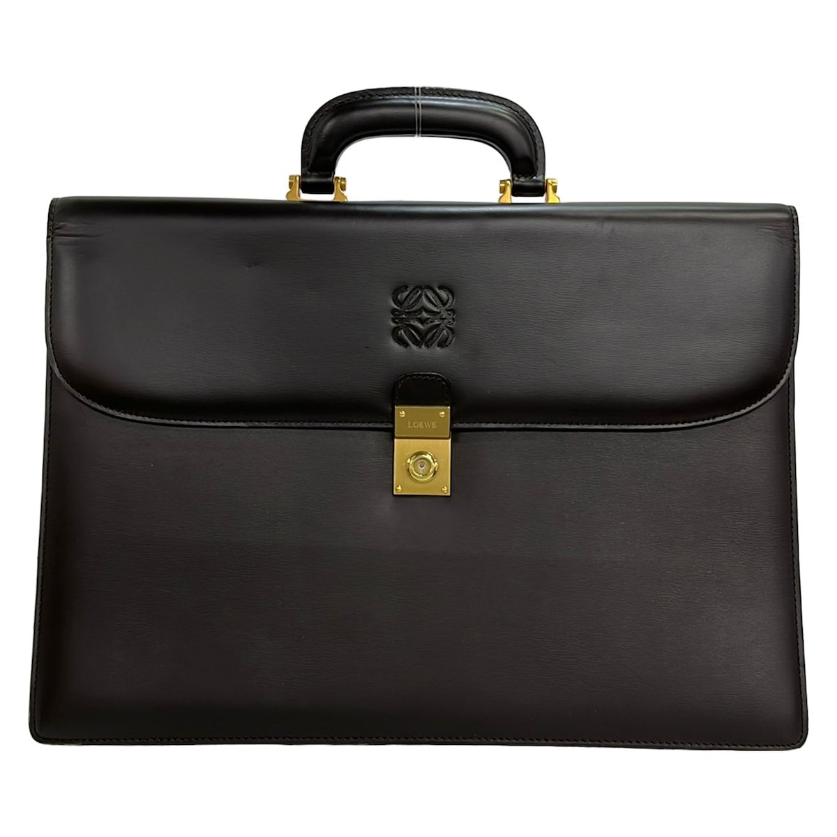 Loewe Business Bag Dark Brown Leather