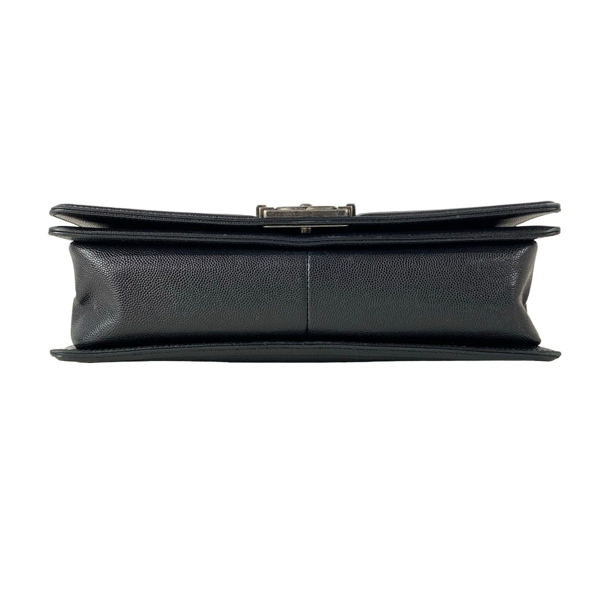 Chanel Shoulder Bag Boy Quilted Black Chain Vintage Silver — view 5