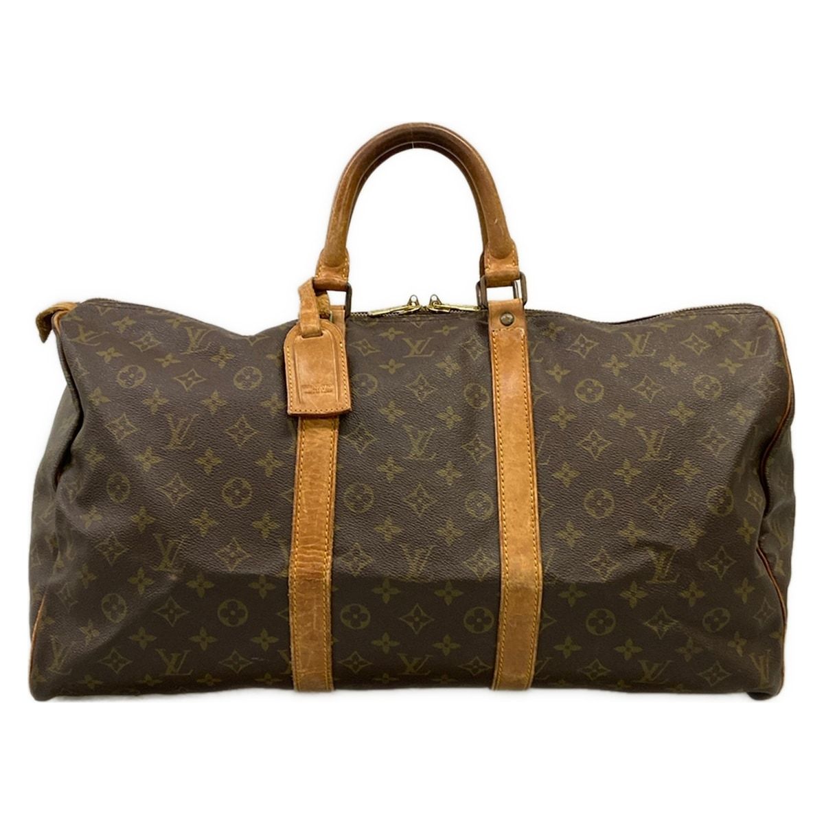 Louis Vuitton Boston Bag Monogram Keepall 50 Signed