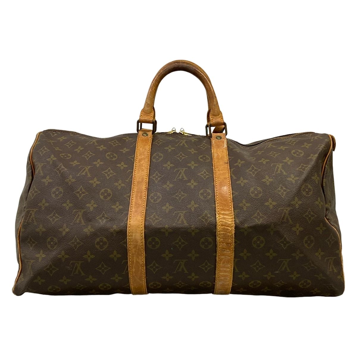Louis Vuitton Boston Bag Monogram Keepall 50 Signed — view 3