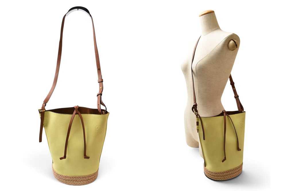 Loewe Shoulder Bag Gate Yellow Brown — view 2