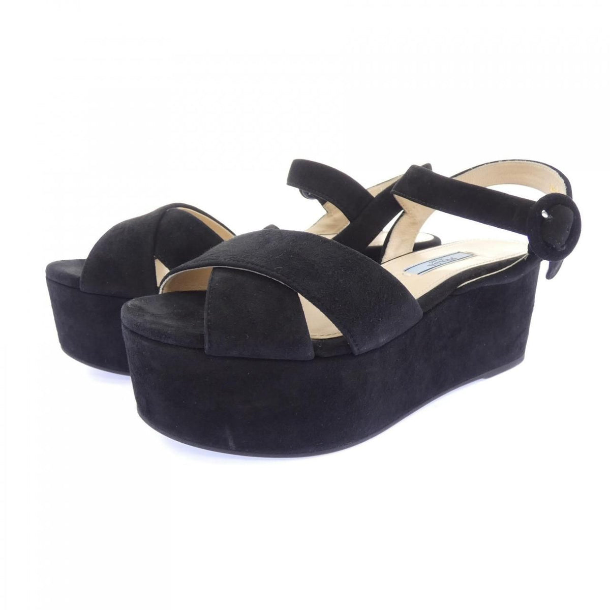 Prada Platform Sandals Black — view 3