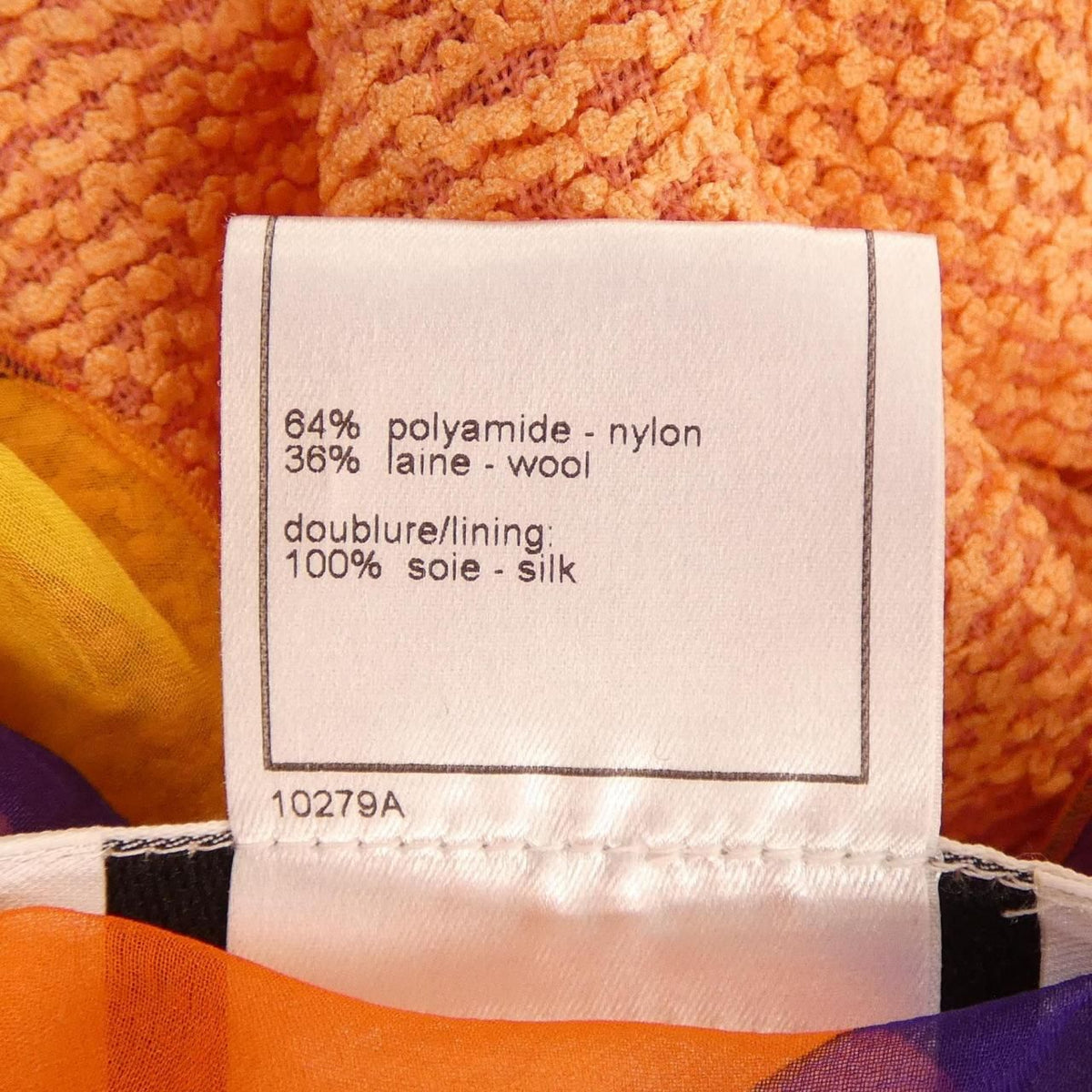 Chanel Vintage Jacket Orange — view 3
