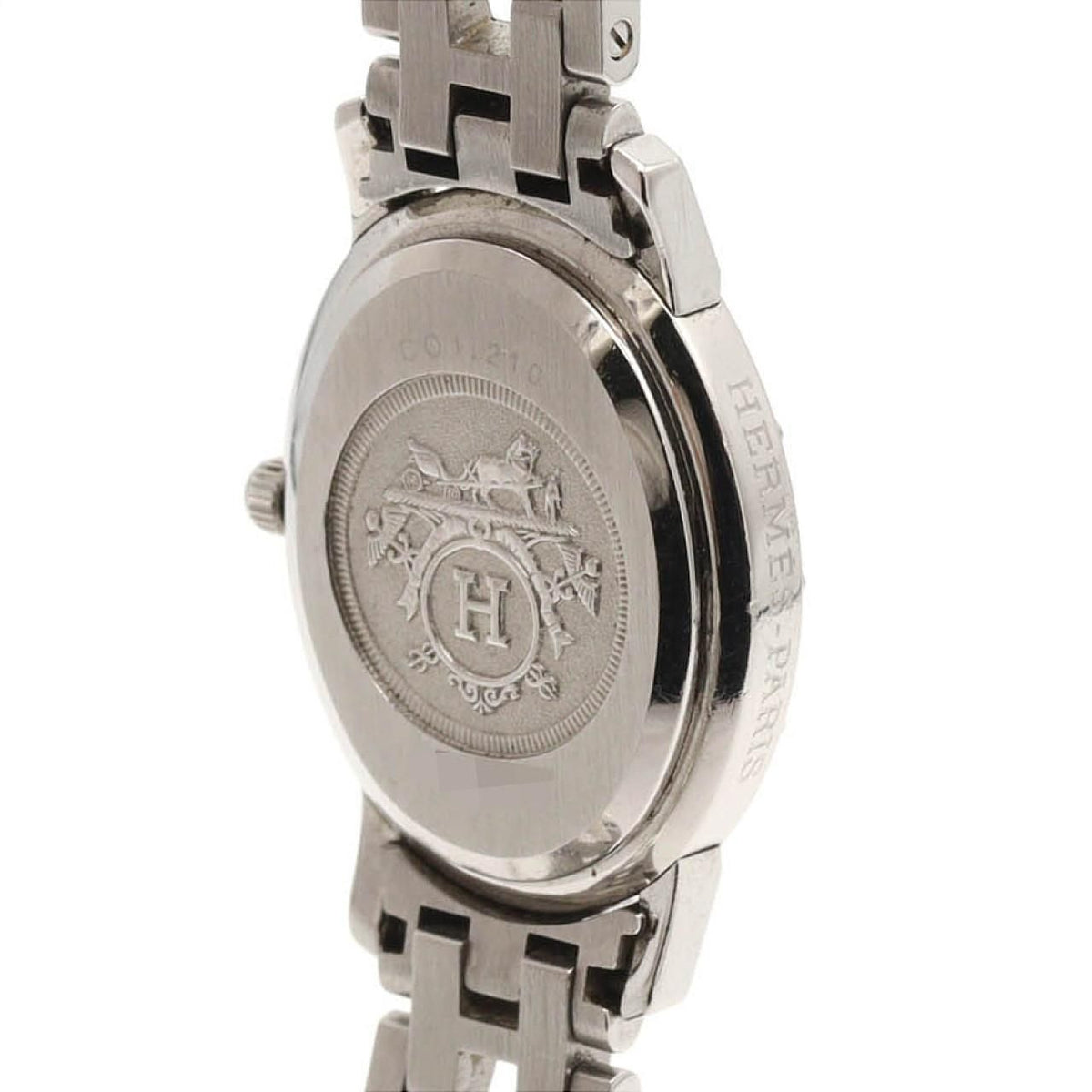 Hermes Clipper Oval SS Quartz Watch — view 5