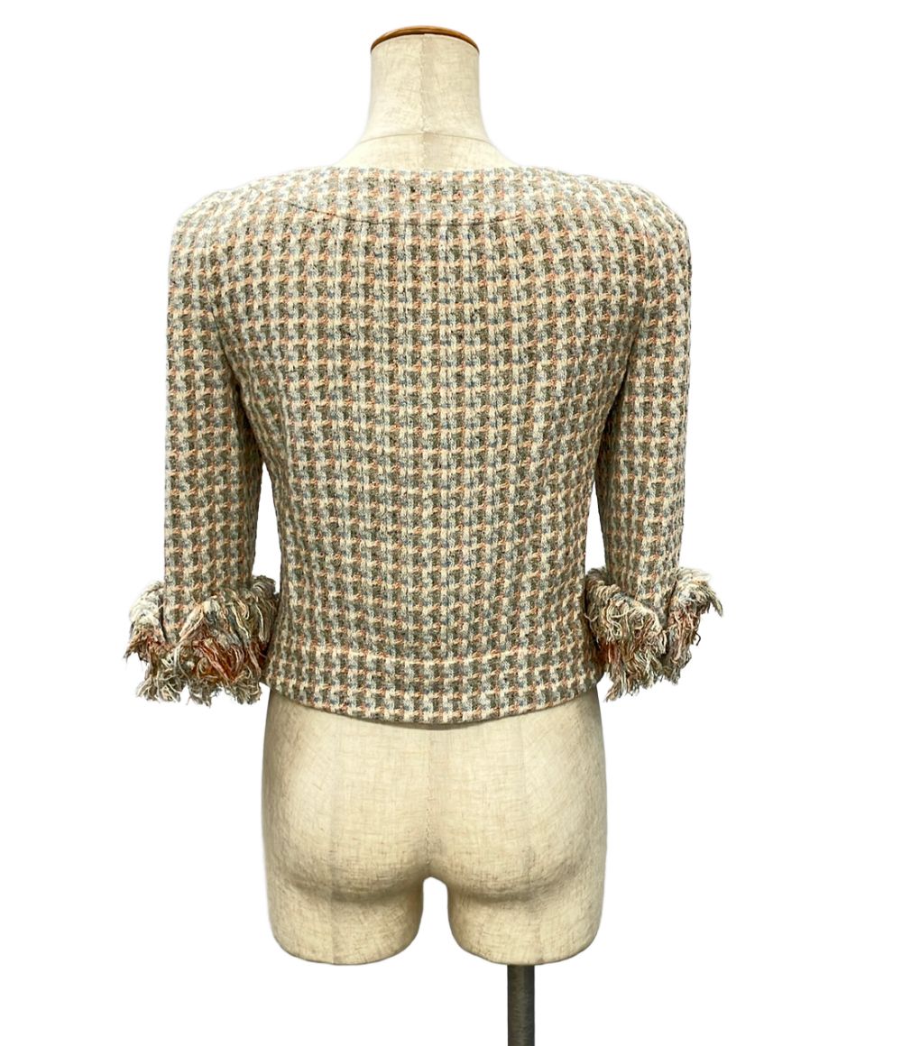 Chanel Camellia Silk Jacket 34 — view 2
