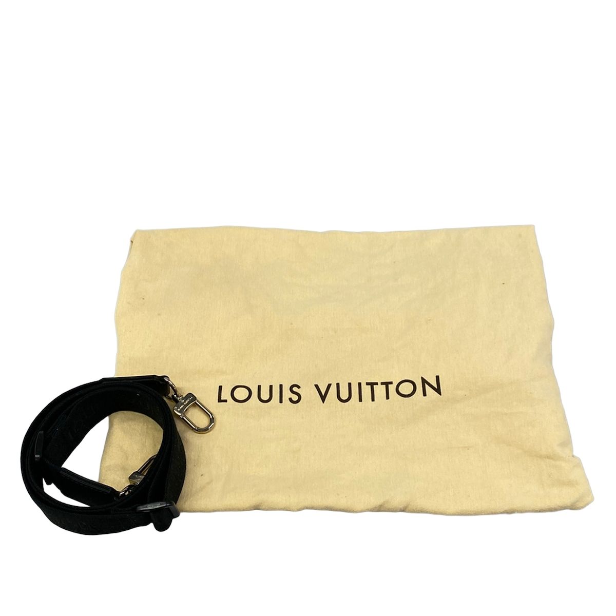 Louis Vuitton Tote Monogram Macassar Kitan Dark Brown Black — view 8