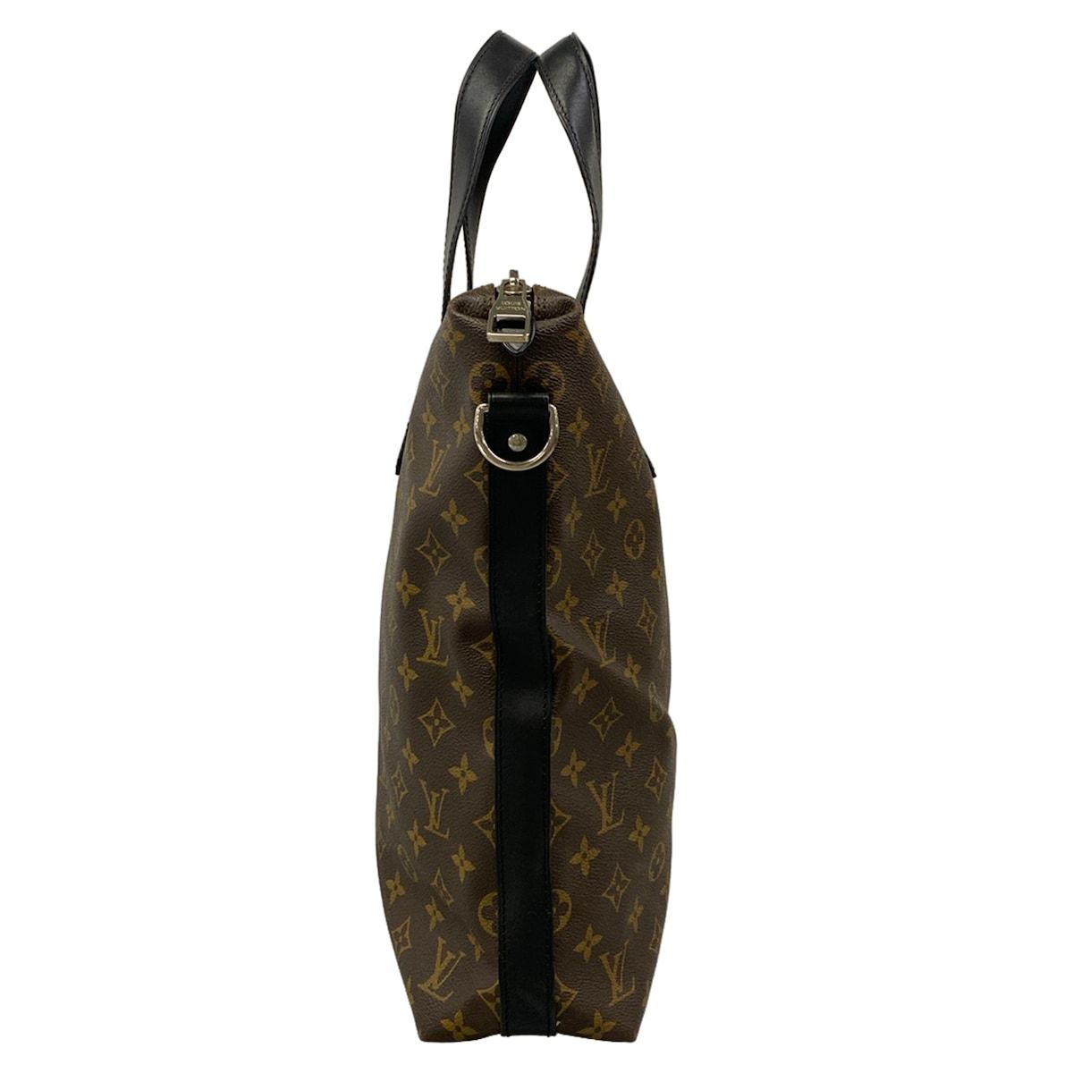 Louis Vuitton Tote Monogram Macassar Kitan Dark Brown Black — view 2