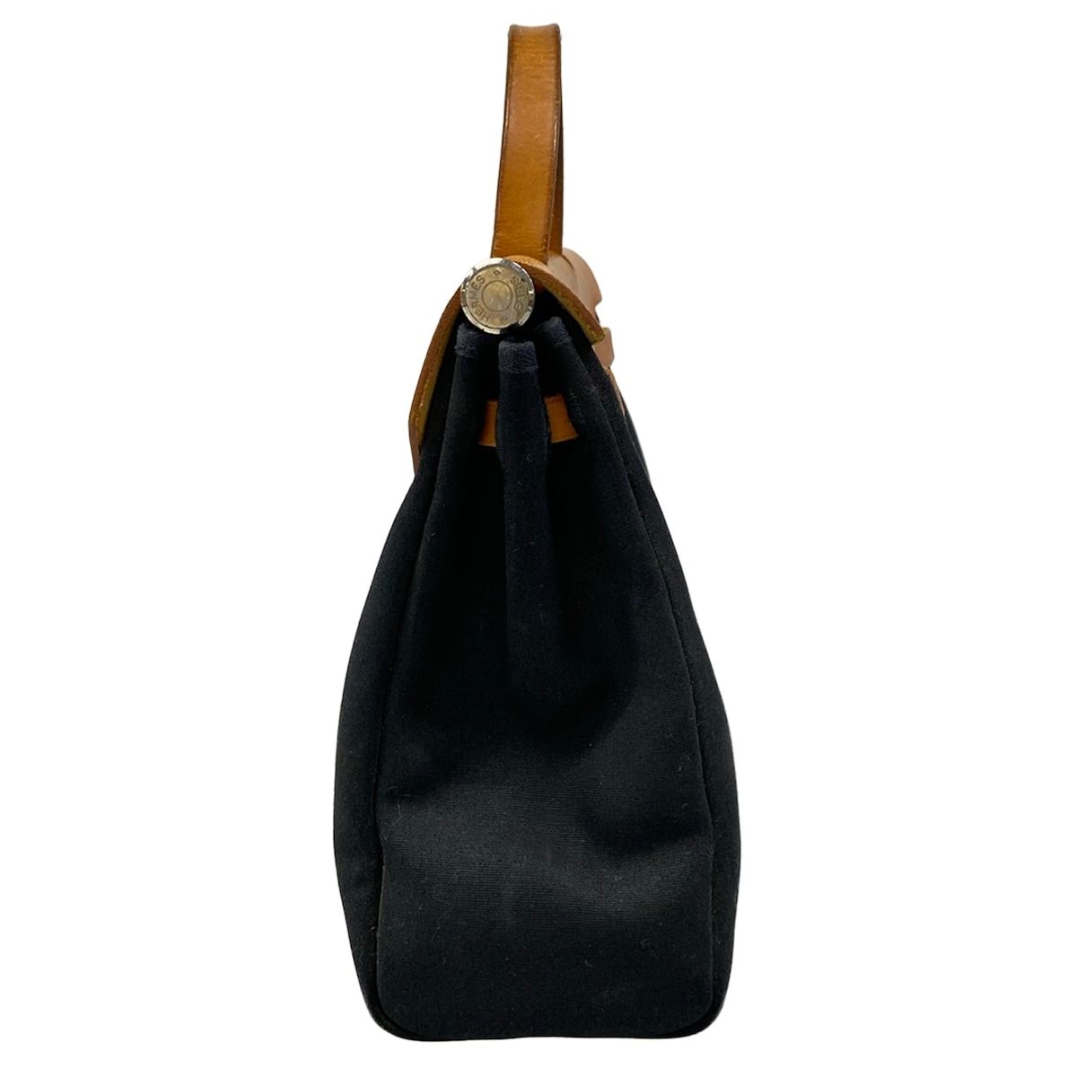 Hermes Handbag Herbag PM Black Brown — view 2
