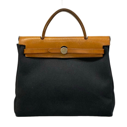 Hermes Handbag Herbag PM Black Brown