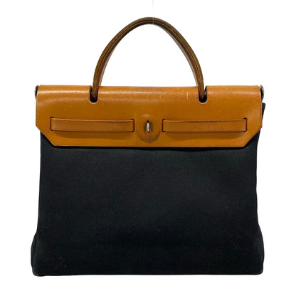 Hermes Handbag Herbag PM Black Brown — view 3