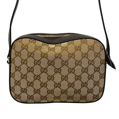 Gucci Shoulder Bag GG Pattern Sherry Beige Dark Brown Multi Embroidery — view 3
