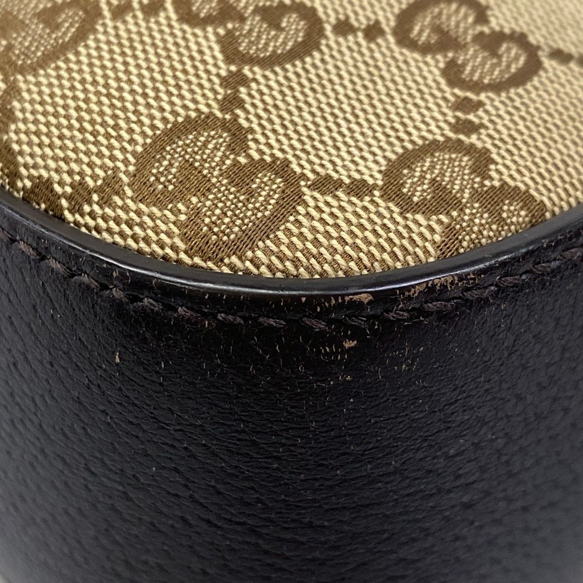 Gucci Shoulder Bag GG Pattern Sherry Beige Dark Brown Multi Embroidery — view 6