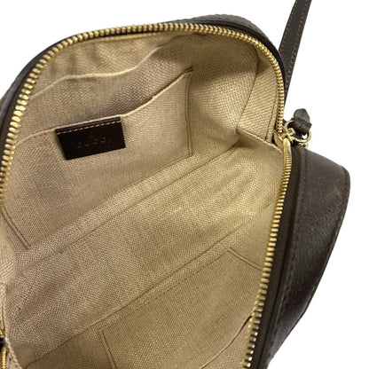 Gucci Shoulder Bag GG Pattern Sherry Beige Dark Brown Multi Embroidery — view 7