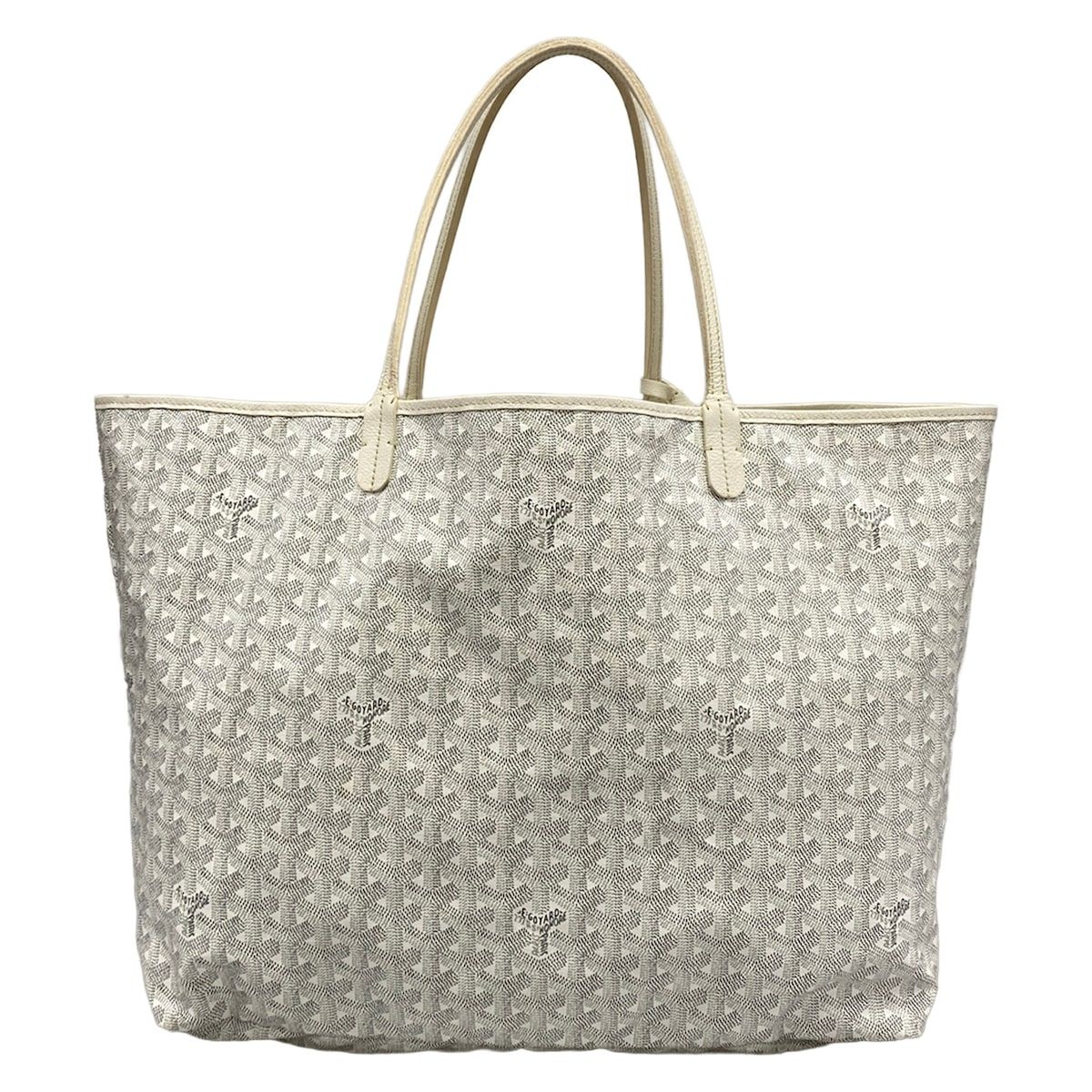 Goyard Tote Saint Louis GM White Leather