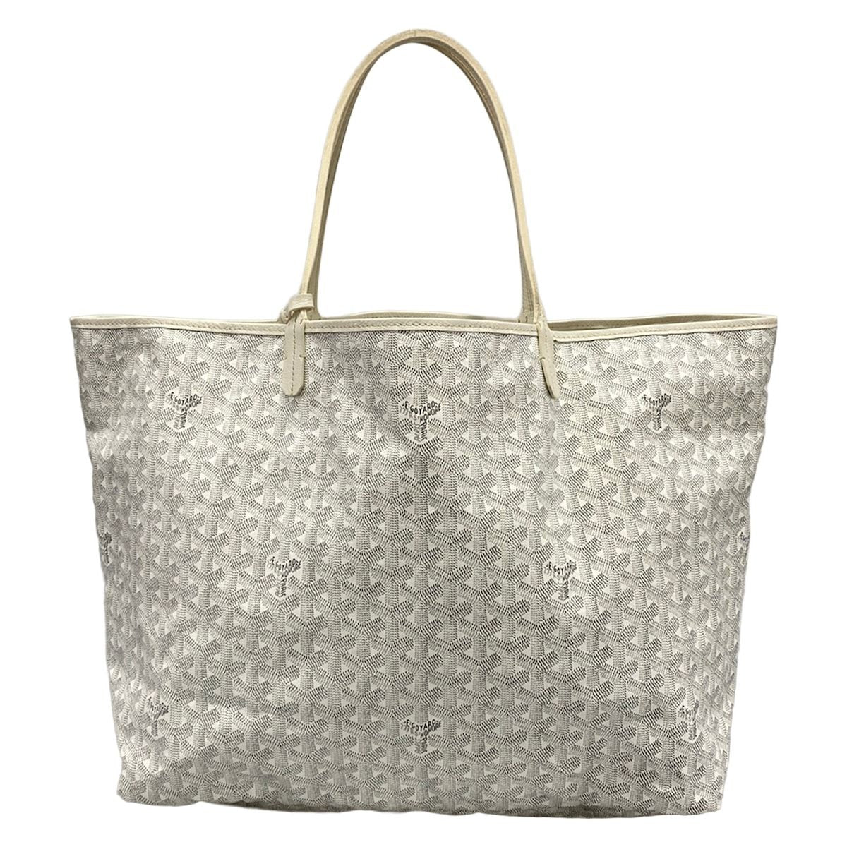 Goyard Tote Saint Louis GM White Leather — view 3