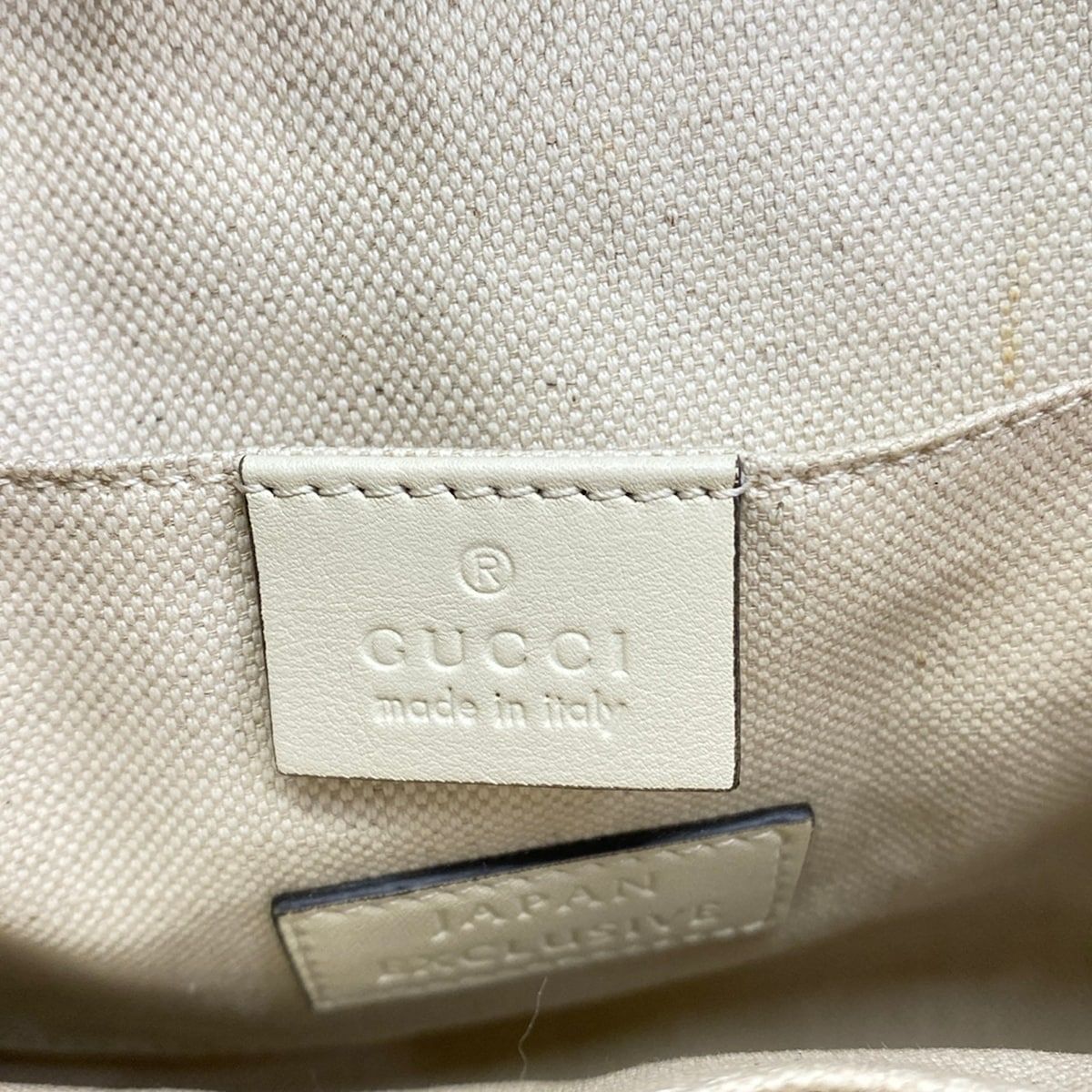 Gucci Tote GG Ribbon Ivory Pink Floral Leather — view 8