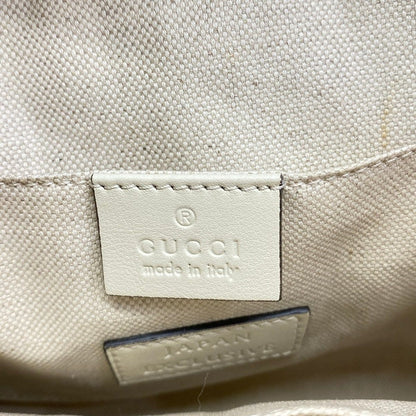Gucci Tote GG Ribbon Ivory Pink Floral Leather — view 8