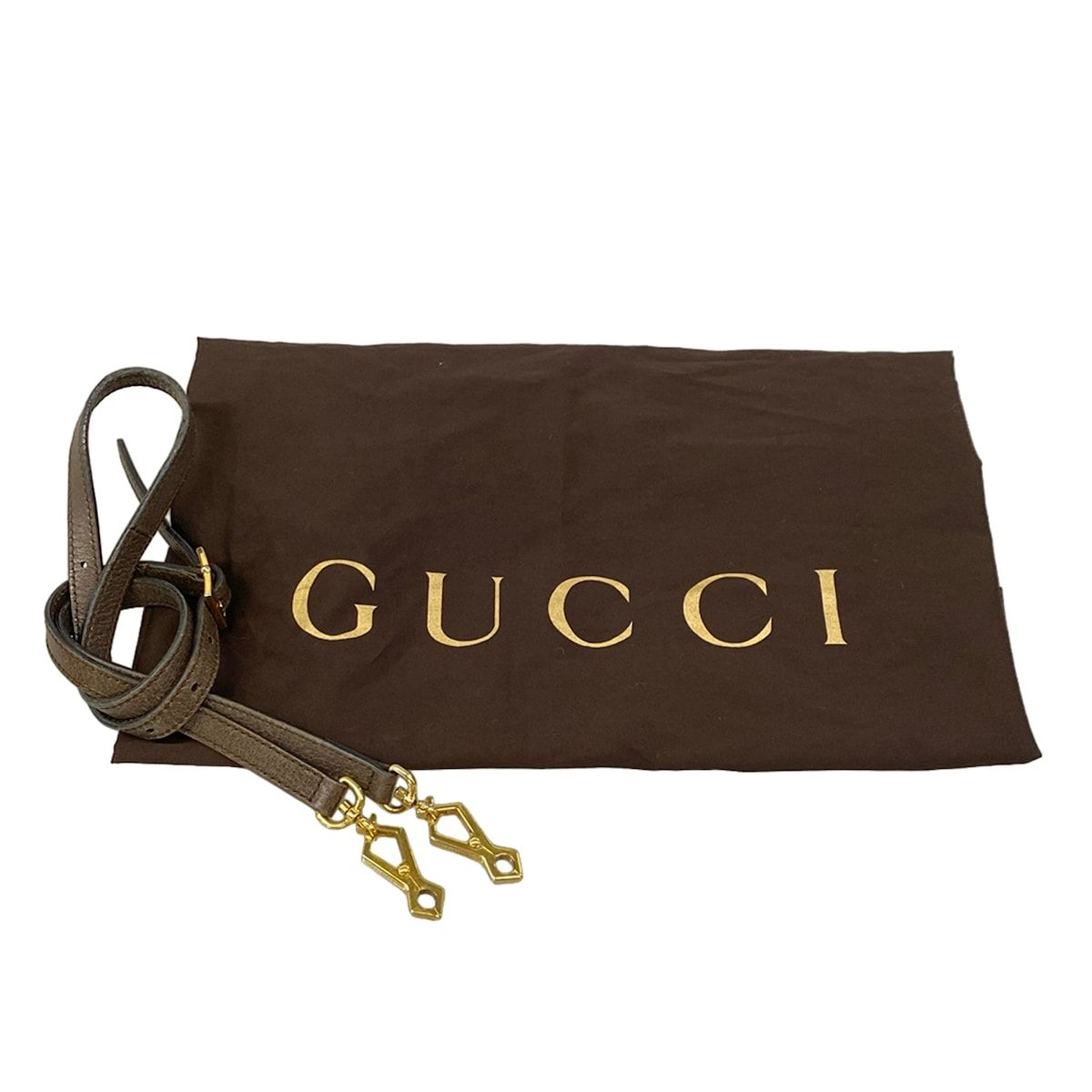 Gucci Handbag Ophidia Medium Top Handle Bag Beige Dark Brown Leather — view 8