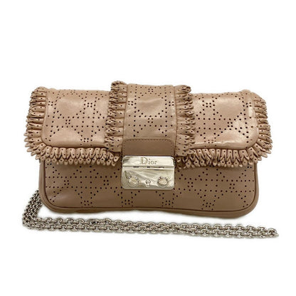 Dior Shoulder Bag New Rock Pink Beige Leather
