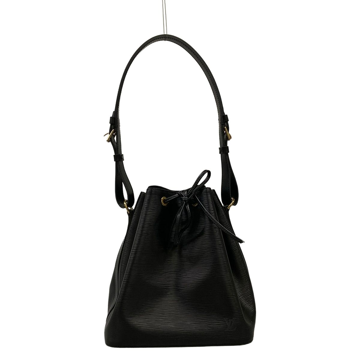 Louis Vuitton Shoulder Bag Epi Petit Noe Noir Leather