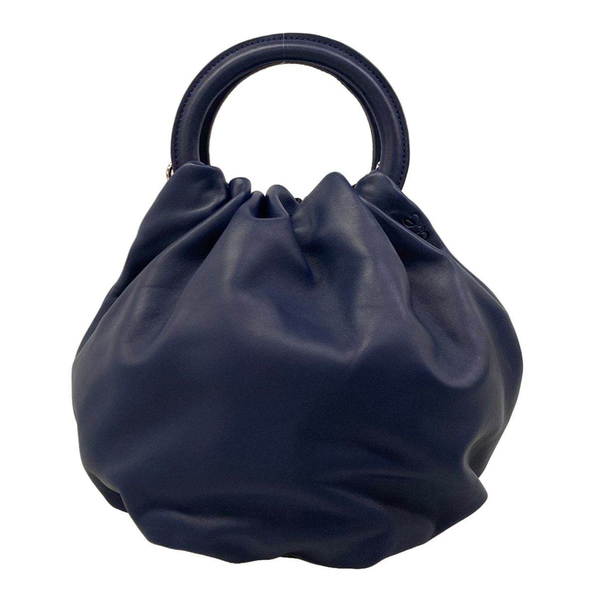 Loewe Handbag Bounce Bag Navy Leather