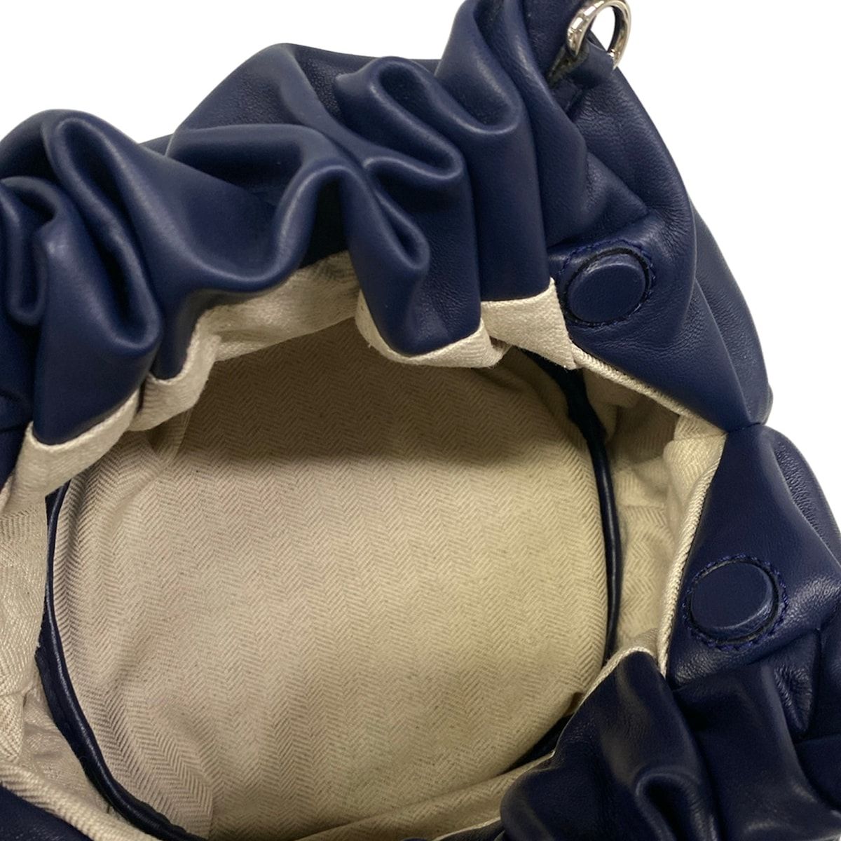 Loewe Handbag Bounce Bag Navy Leather — view 7