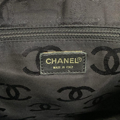 Chanel Handbag Wild Stitch Black Matte Gold Leather — view 8