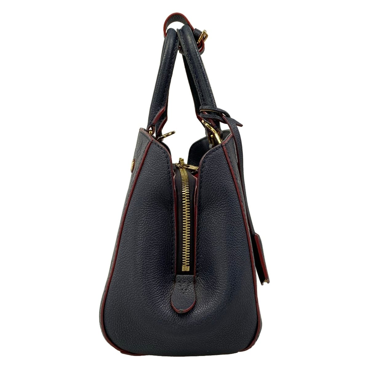 Louis Vuitton Handbag Monogram Empreinte Montaigne BB Marine Rouge Leather — view 2