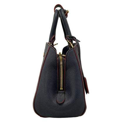 Louis Vuitton Handbag Monogram Empreinte Montaigne BB Marine Rouge Leather — view 2
