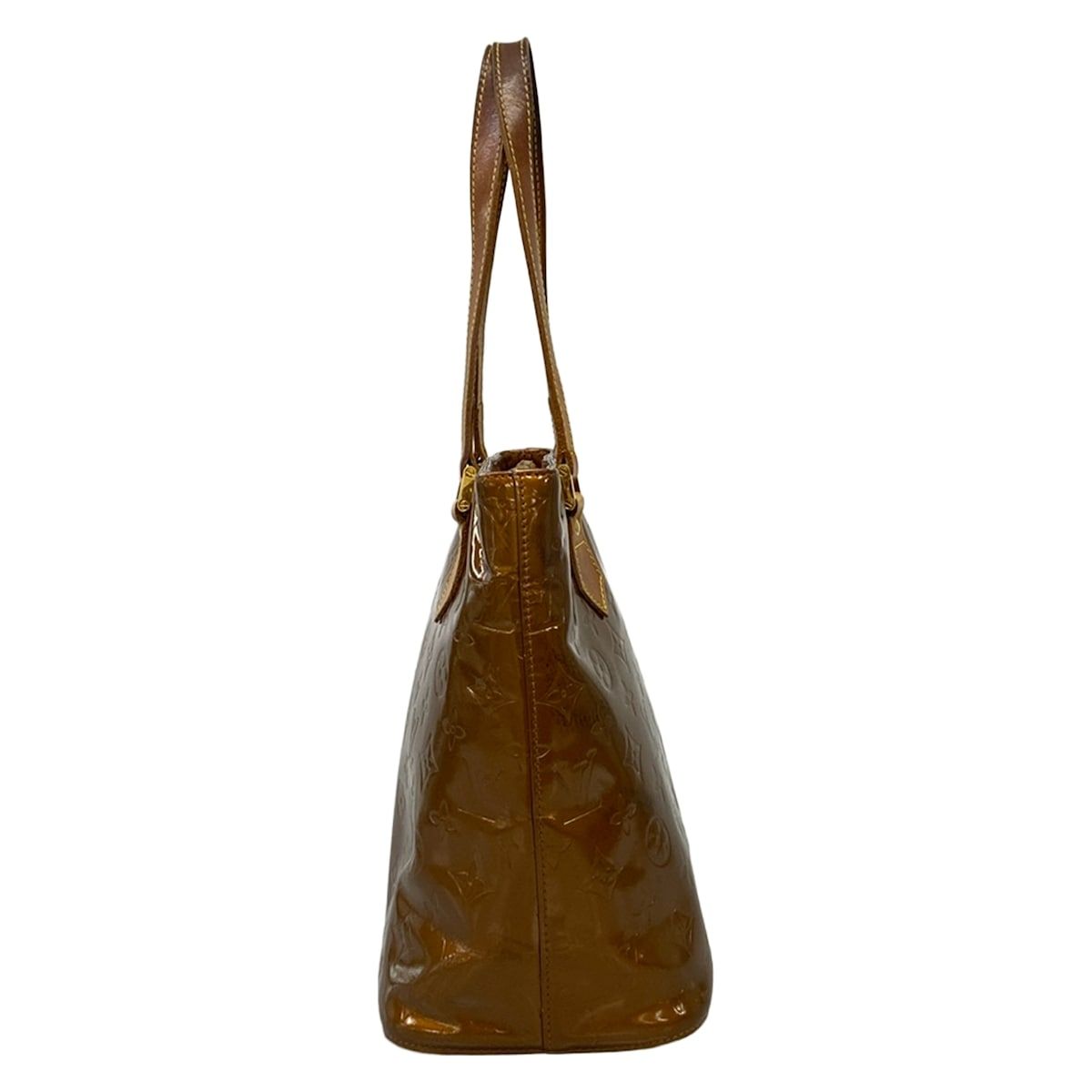 Louis Vuitton Tote Monogram Vernis Houston Blanc Leather — view 2