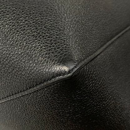 Celine Tote Cabas Phantom Medium with Belt Black Leather — view 6