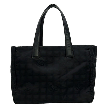 Chanel Tote New Travel Line MM Black Leather — view 3