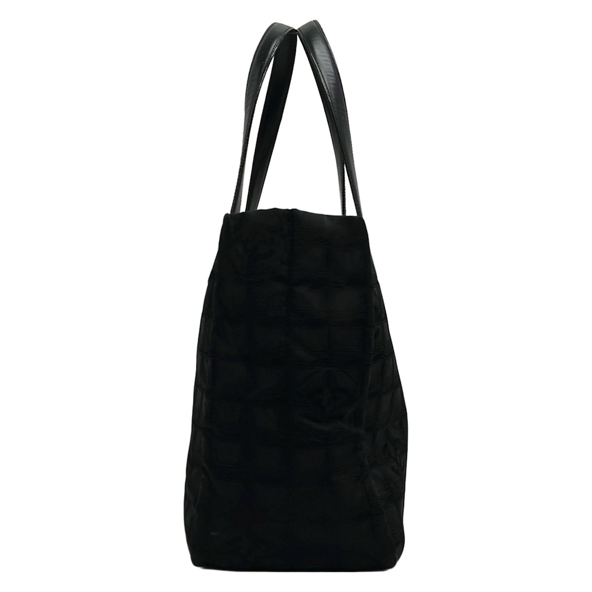 Chanel Tote New Travel Line MM Black Leather — view 4