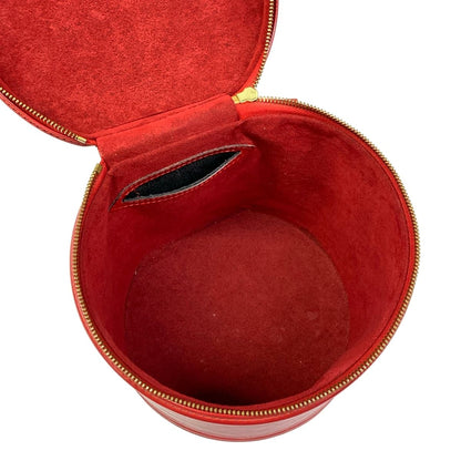 Louis Vuitton Vanity Bag Epi Cannes Castilian Red Leather — view 7