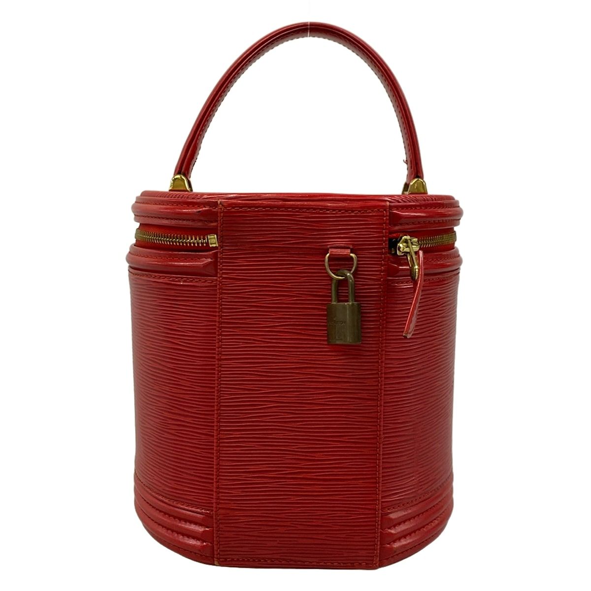 Louis Vuitton Vanity Bag Epi Cannes Castilian Red Leather — view 3