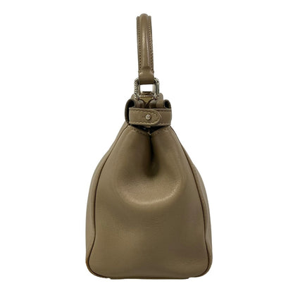 Fendi Handbag Peekaboo Iconic Small Beige Leather — view 4