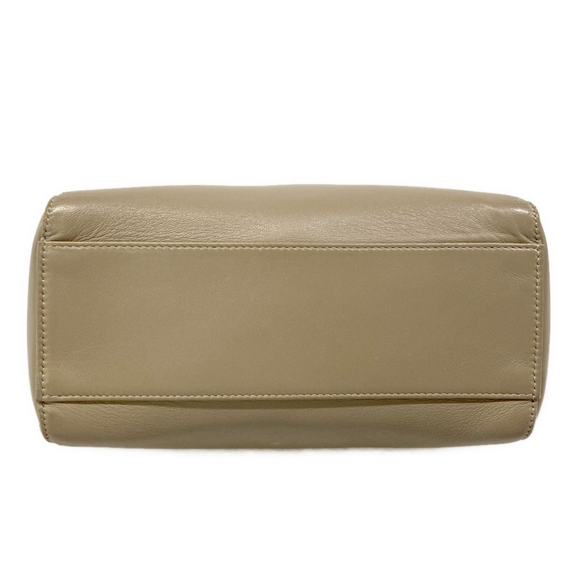 Fendi Handbag Peekaboo Iconic Small Beige Leather — view 5