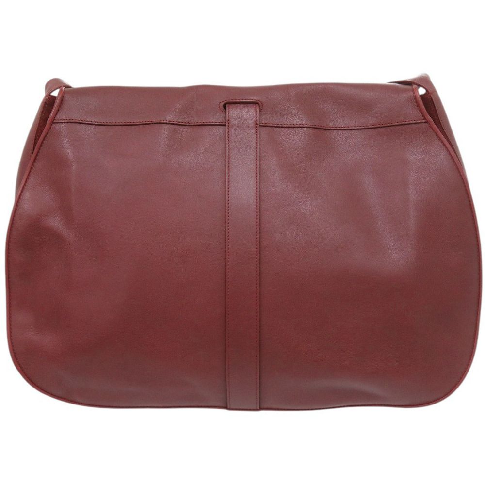 Cartier Must Leather Bordeaux Shoulder Bag — view 2