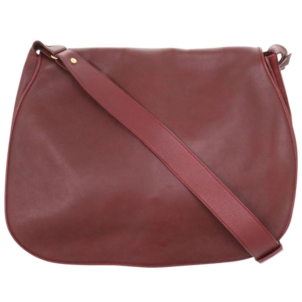 Cartier Must Leather Bordeaux Shoulder Bag