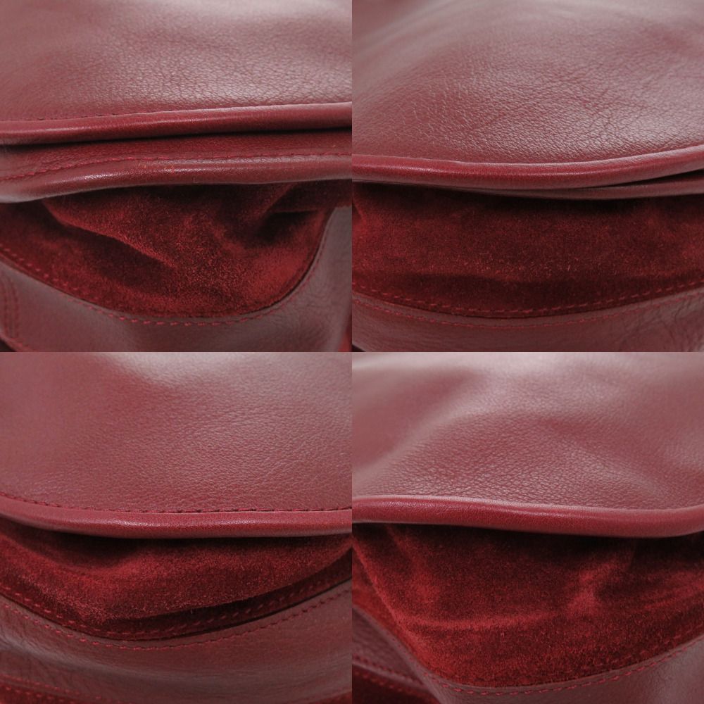 Cartier Must Leather Bordeaux Shoulder Bag — view 4