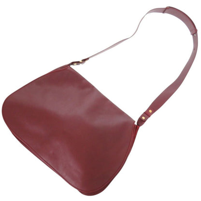 Cartier Must Leather Bordeaux Shoulder Bag — view 7