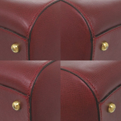 Cartier Mini Boston Bag Must Leather Bordeaux — view 4