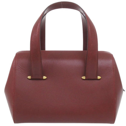 Cartier Mini Boston Bag Must Leather Bordeaux — view 2